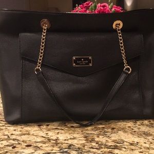 kate spade A La Vita Exotic Halsey Black Bag